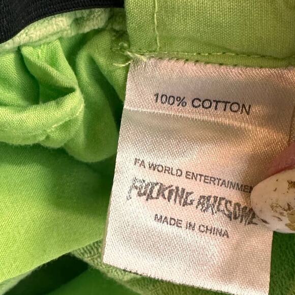 Fu cking Awesome Skater Green Corduroy Pants Size 34 - Picture 9 of 10